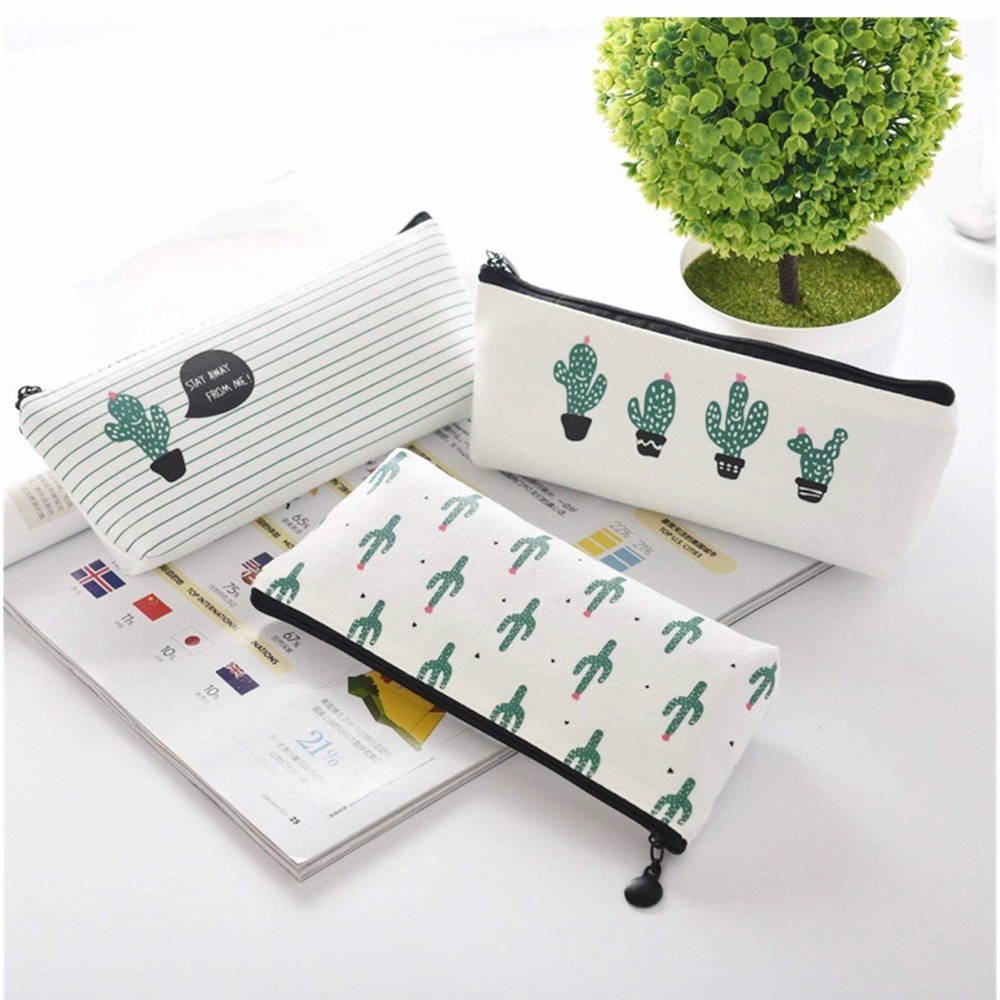 🌵Cactus Pencil Case/Makeup Bags - SET OF 3 🌵 - Picture 3 of 4